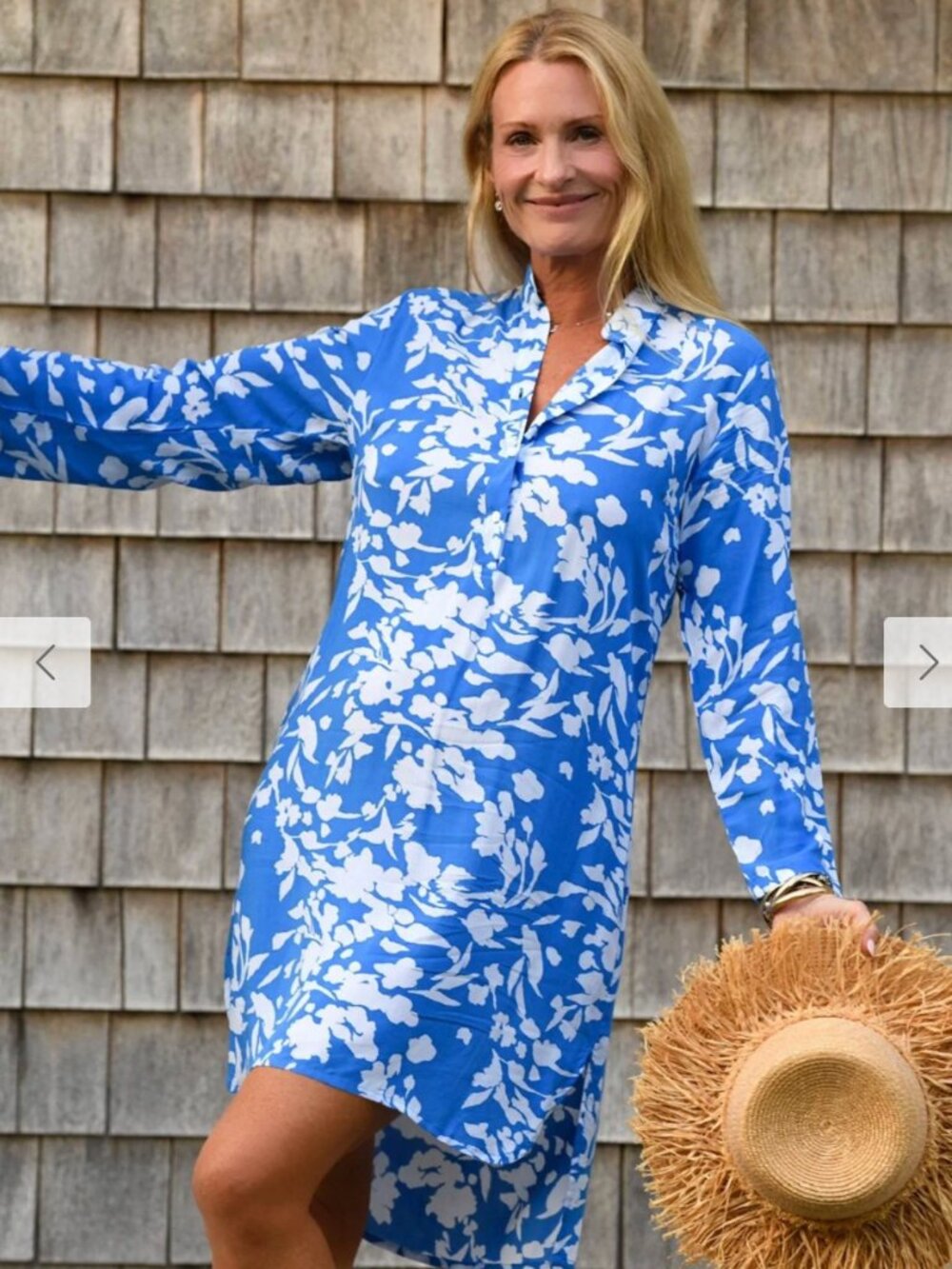 Walker & Wade Day Tripper shirt dress Cornflower Blue Size XS - Picture 2 of 11